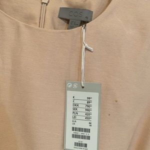 Cos light pink dress.